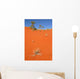 Red Desert Sand Dune Wall Decal