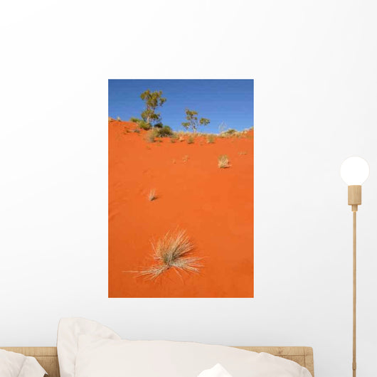 Red Desert Sand Dune Wall Decal