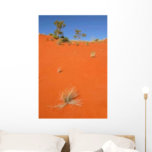 Red Desert Sand Dune Wall Decal