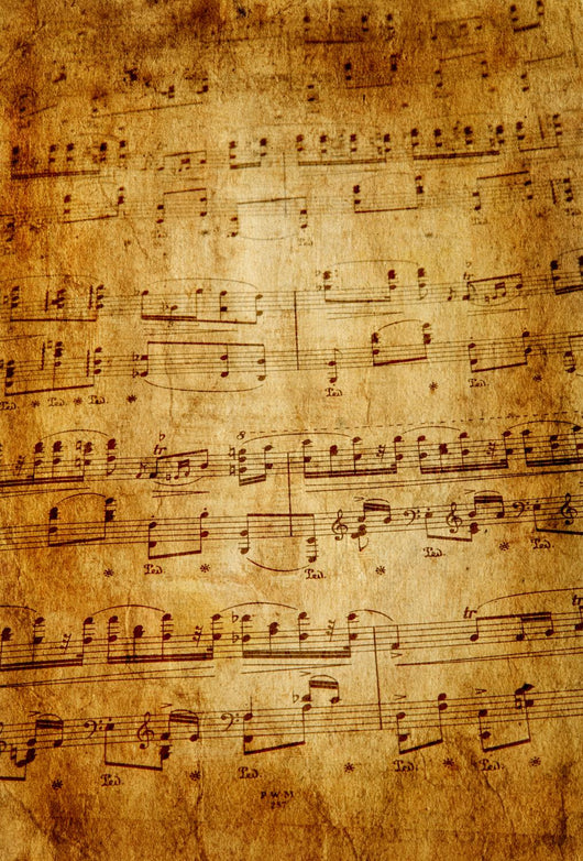 Musical Notes Page Wall Mural
