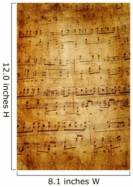 Musical Notes Page Wall Mural