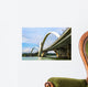 JK Bridge in Brasilia, capital of Brazil. Wall Mural