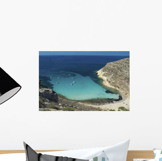 Lampedusa Cala Pulcino Wall Decal