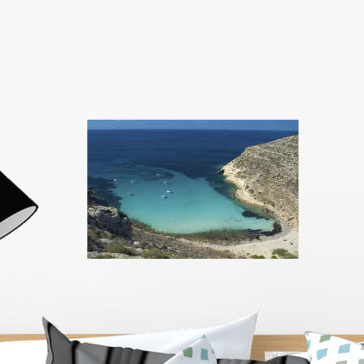Lampedusa Cala Pulcino Wall Decal