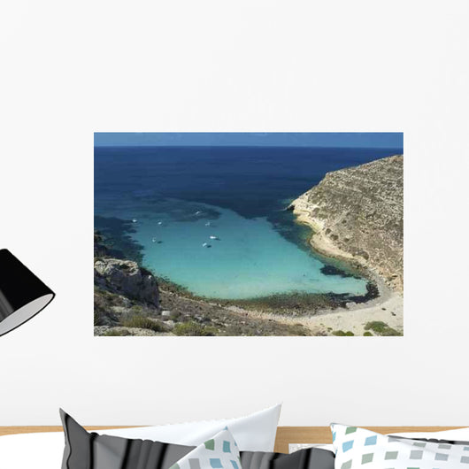 Lampedusa Cala Pulcino Wall Decal