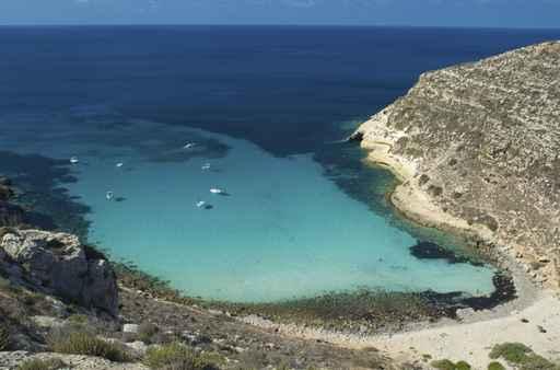 Lampedusa Cala Pulcino Wall Decal