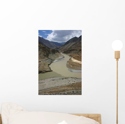 Ladakh-confuent Indus-zanskar 2 Wall Decal