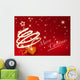 Merry Christmas greetings card Wall Mural