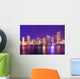 Beautiful Night Scene Skyline Wall Decal