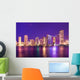 Beautiful Night Scene Skyline Wall Decal