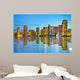 Beautiful Miami Florida Skyline Wall Decal