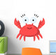 Crab cartoon icon. Illustration for web and mobile design. Wall Decal