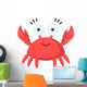 Crab cartoon icon. Illustration for web and mobile design. Wall Decal