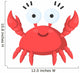Crab cartoon icon. Illustration for web and mobile design. Wall Decal