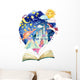 Watercolor Open Book Reading Wall Decal