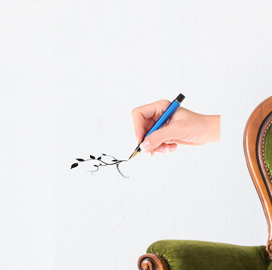Hand with fountain pen Wall Decal