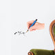 Hand with fountain pen Wall Decal