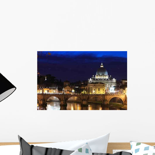 Vatican Night from Ponte Wall Decal