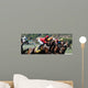 race horses coming out of the gate Wall Mural