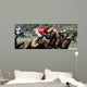 race horses coming out of the gate Wall Mural