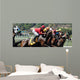 race horses coming out of the gate Wall Mural