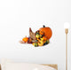Pumpkin and Cornucopia Wall Decal