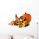 Pumpkin and Cornucopia Wall Decal