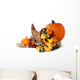 Pumpkin and Cornucopia Wall Decal
