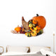 Pumpkin and Cornucopia Wall Decal