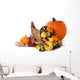 Pumpkin and Cornucopia Wall Decal