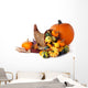 Pumpkin and Cornucopia Wall Decal