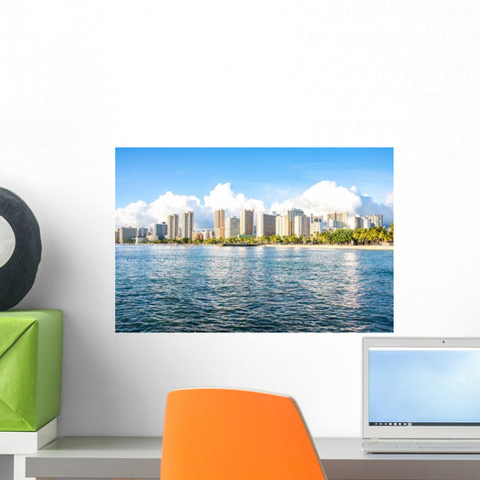 Beautiful Waikiki Beach Honolulu Wall Decal