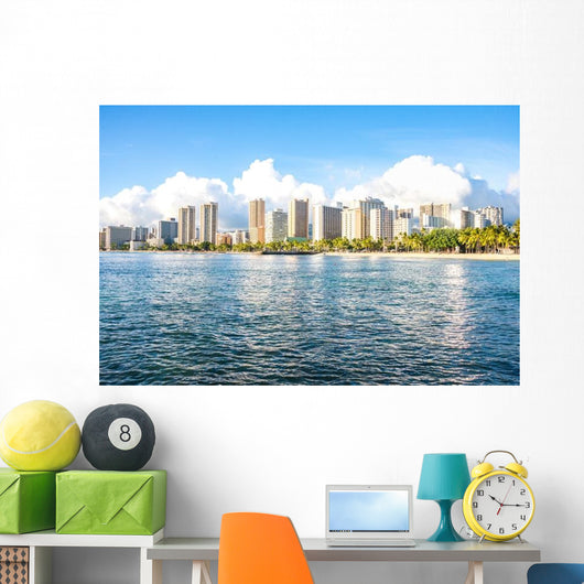 Beautiful Waikiki Beach Honolulu Wall Decal