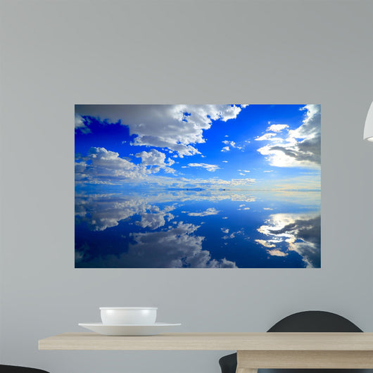 Reflected Cloudy Skies Wall Mural