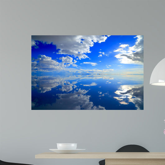 Reflected Cloudy Skies Wall Mural