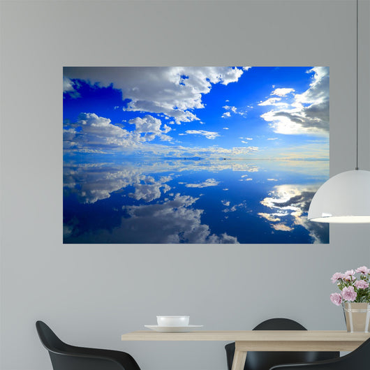 Reflected Cloudy Skies Wall Mural