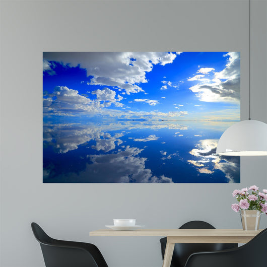 Reflected Cloudy Skies Wall Mural