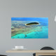 Aerial Green Island Reef Wall Decal