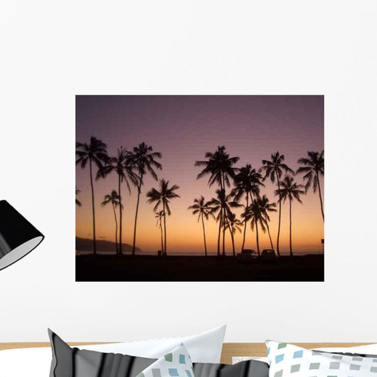Hawaiian Sunset Wall Decal Design 2