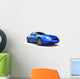Blue Sports Car Wall Decal