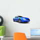 Blue Sports Car Wall Decal