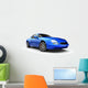 Blue Sports Car Wall Decal