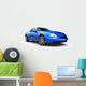 Blue Sports Car Wall Decal