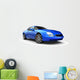 Blue Sports Car Wall Decal