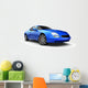 Blue Sports Car Wall Decal