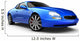 Blue Sports Car Wall Decal