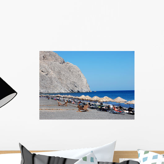 Amazing Beach Santorini Wall Mural