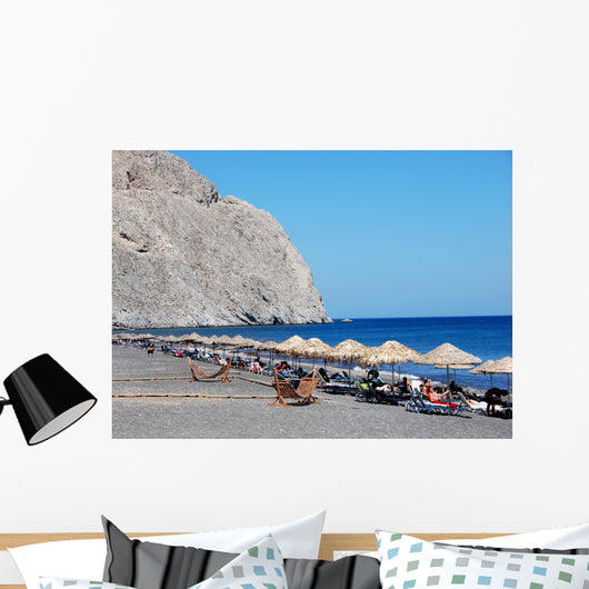 Amazing Beach Santorini Wall Mural