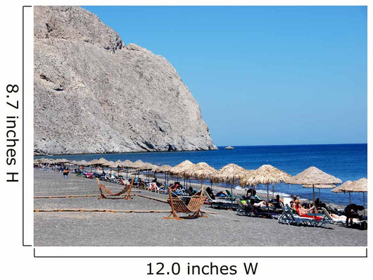 Amazing Beach Santorini Wall Mural
