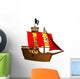 Little Pirate Ship Wall Decal